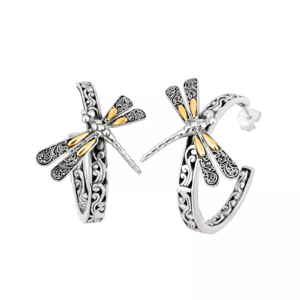 Stainless Steel Dragonfly And Bamboo Ring Stainless Steel Dragonfly And Bamboo Ring