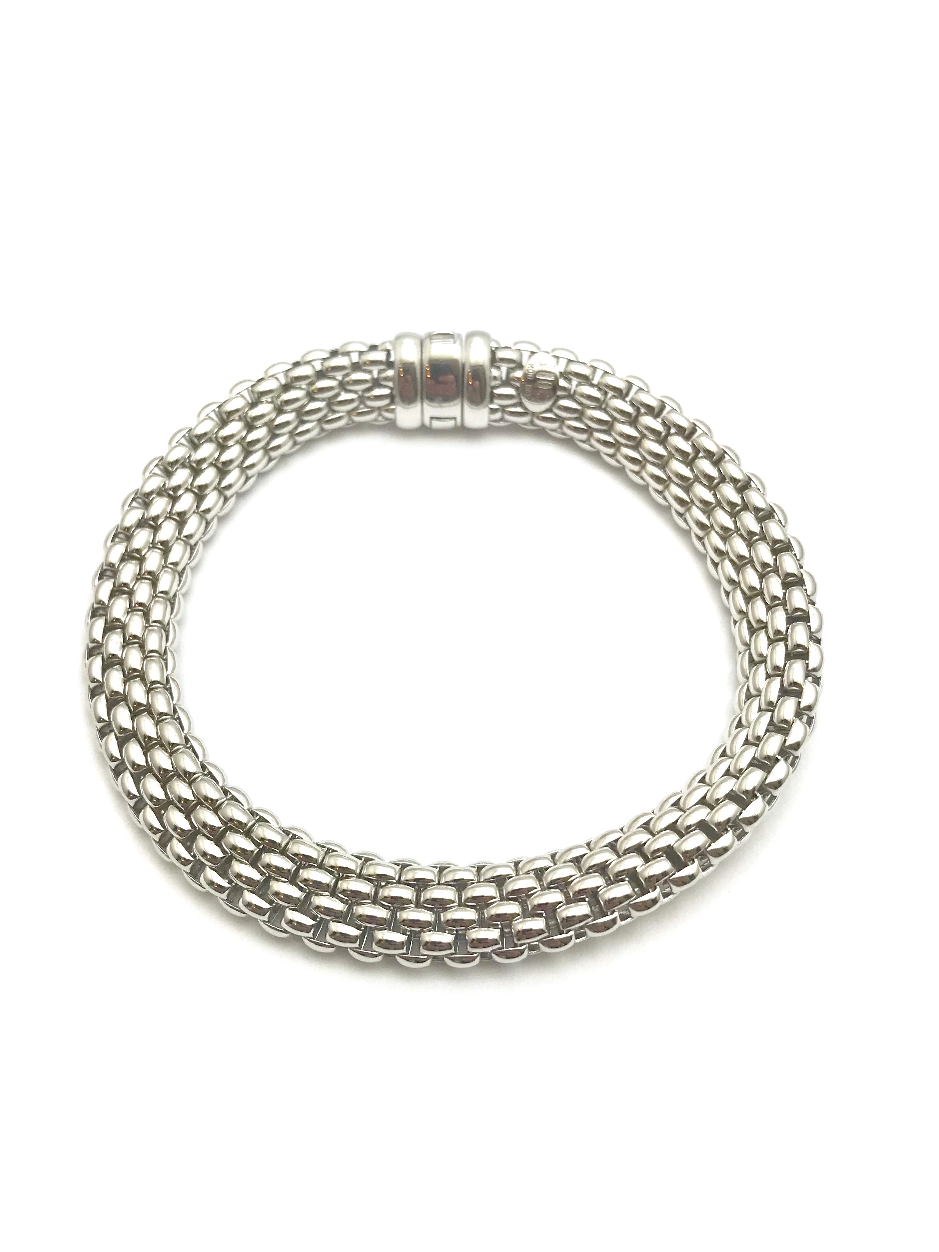 Fope Italian Designed 18 Karat White Gold Bracelet