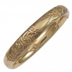 Engraved-Gold-Bangle-Bracelet