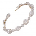 Michael-Beaudry-Fancy-Shaped-Diamond-Gold-Platinum-Bracelet