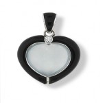 water-jade-Onyx-Heart-Pendant