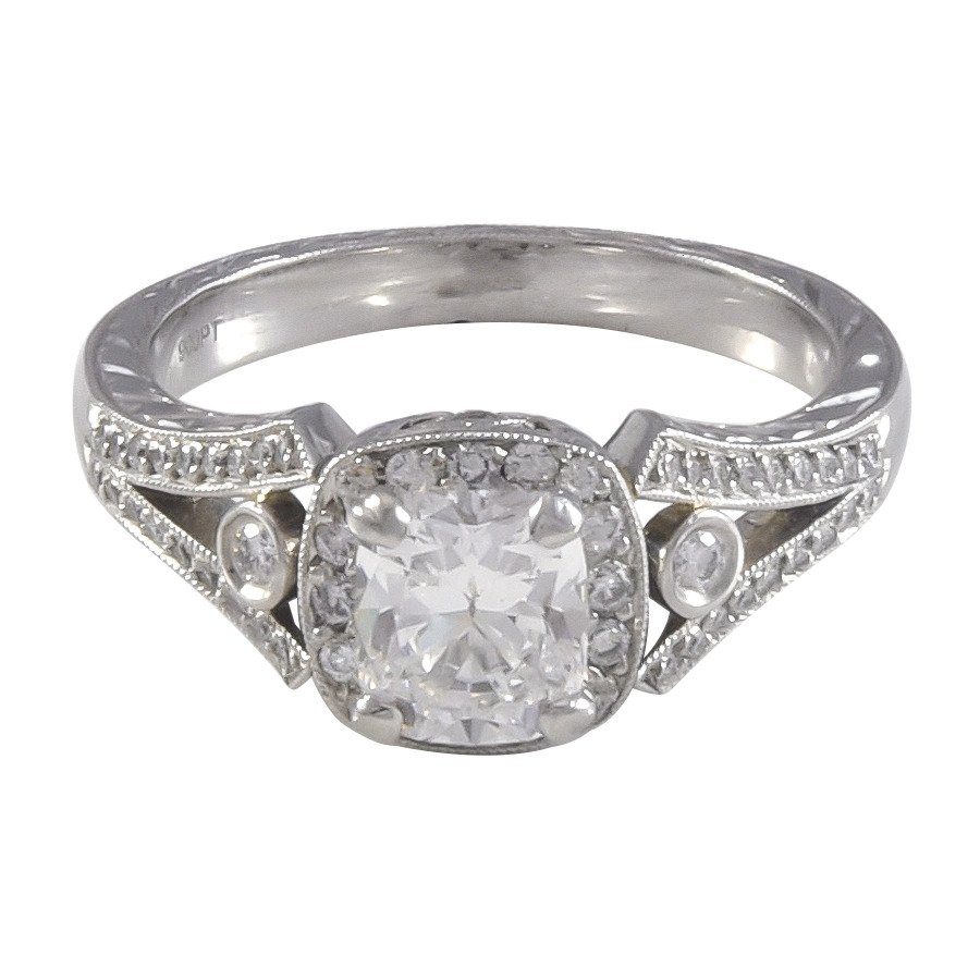 art deco engagement ring