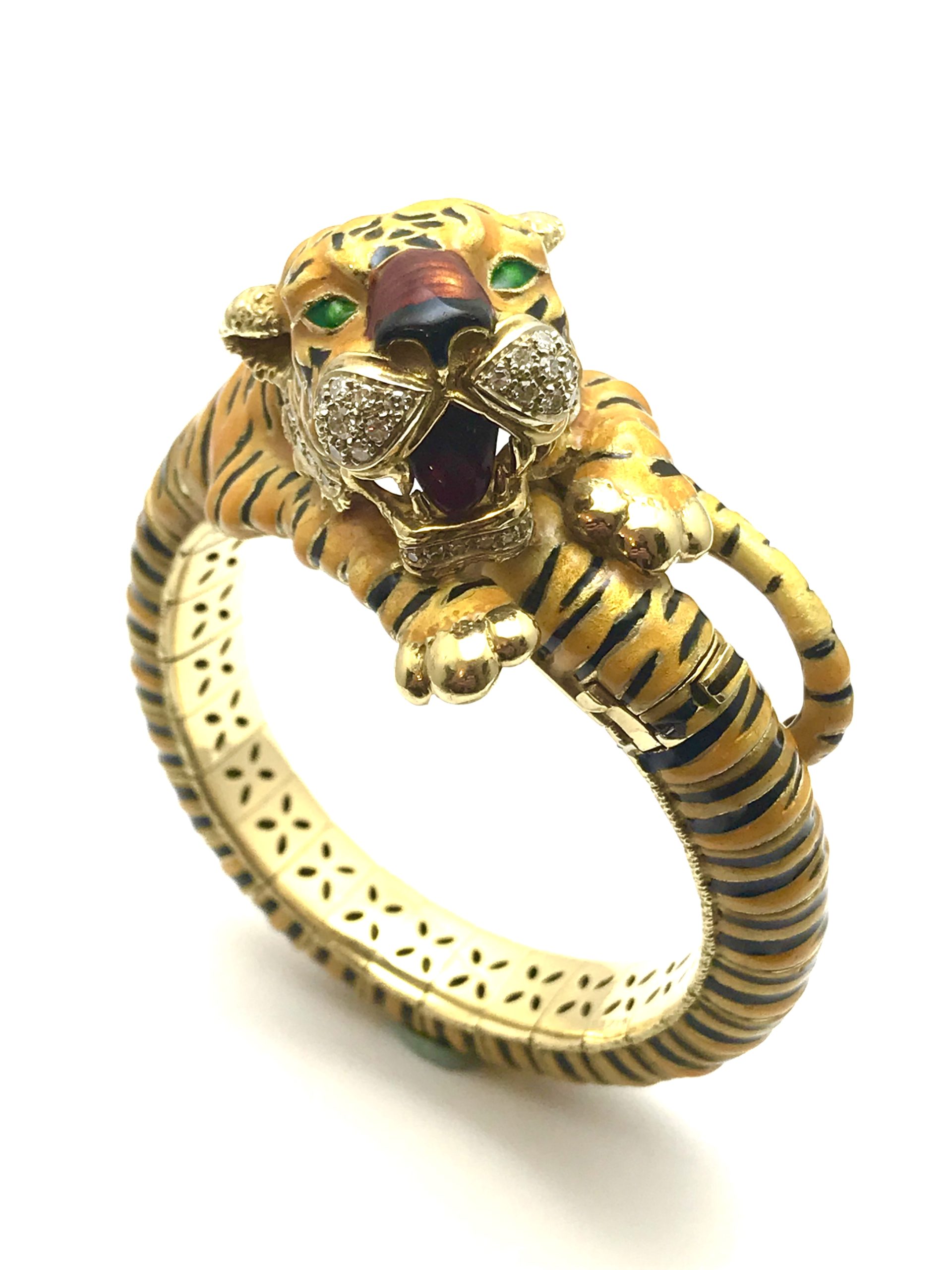 cartier bangle tiger