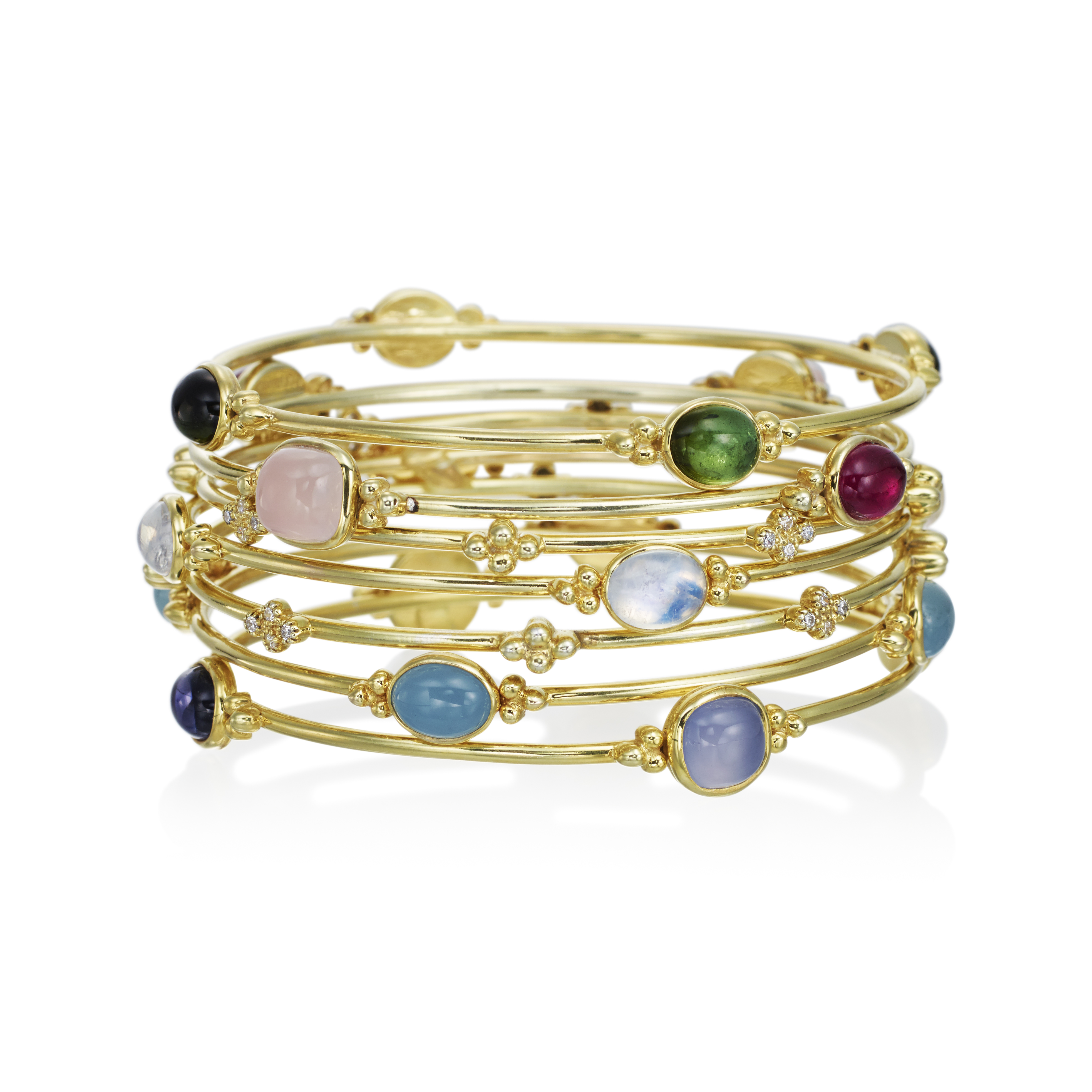 Gemstone on sale bangle bracelets