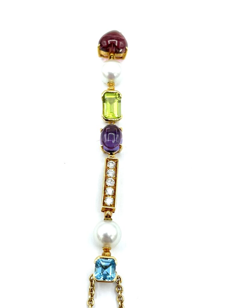 Allegra 18kt Gold & Rubber Mono Earring