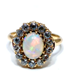 Vintage Engagement Ring Opal