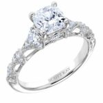 SCOTT KAY HEAVEN’S GATE 0.49CT DIAMOND MOUNTING IN 18 KARAT WHITE GOLD