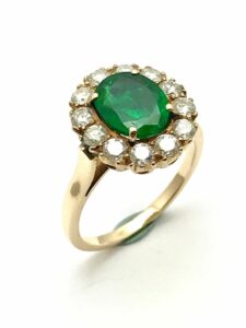 DC Emerald engagement ring