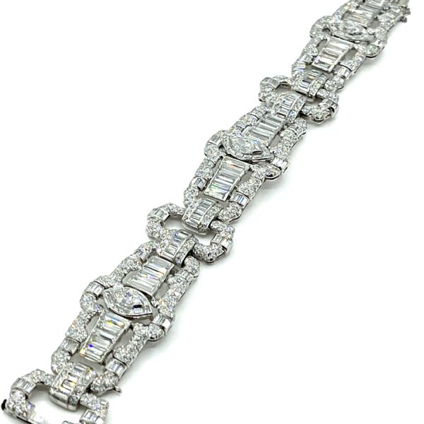 1980's Tiffany & Co. Diamond Tourmaline Platinum 18 Karat Gold Tennis  Bracelet