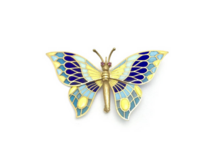 Antique butterfly pin brought in for Antique Jewelry Appraisal