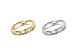 Gold and Silver Men's wedding bands