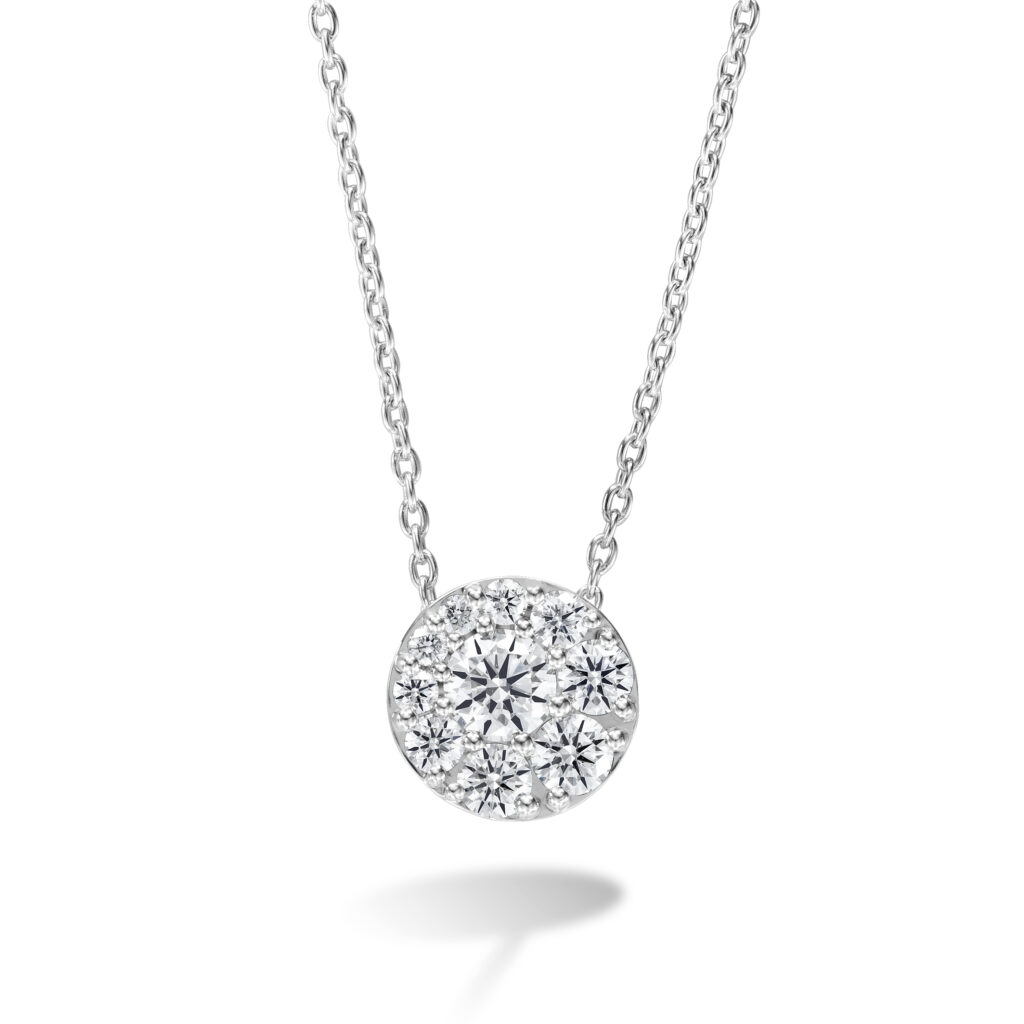 Tessa Diamond Circle Pendant .25ctw WG