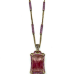 Gold and tourmaline pendant