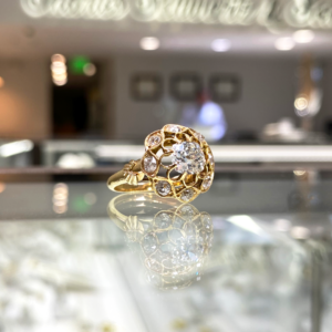 Antique Estate Gold and Diamond Ring