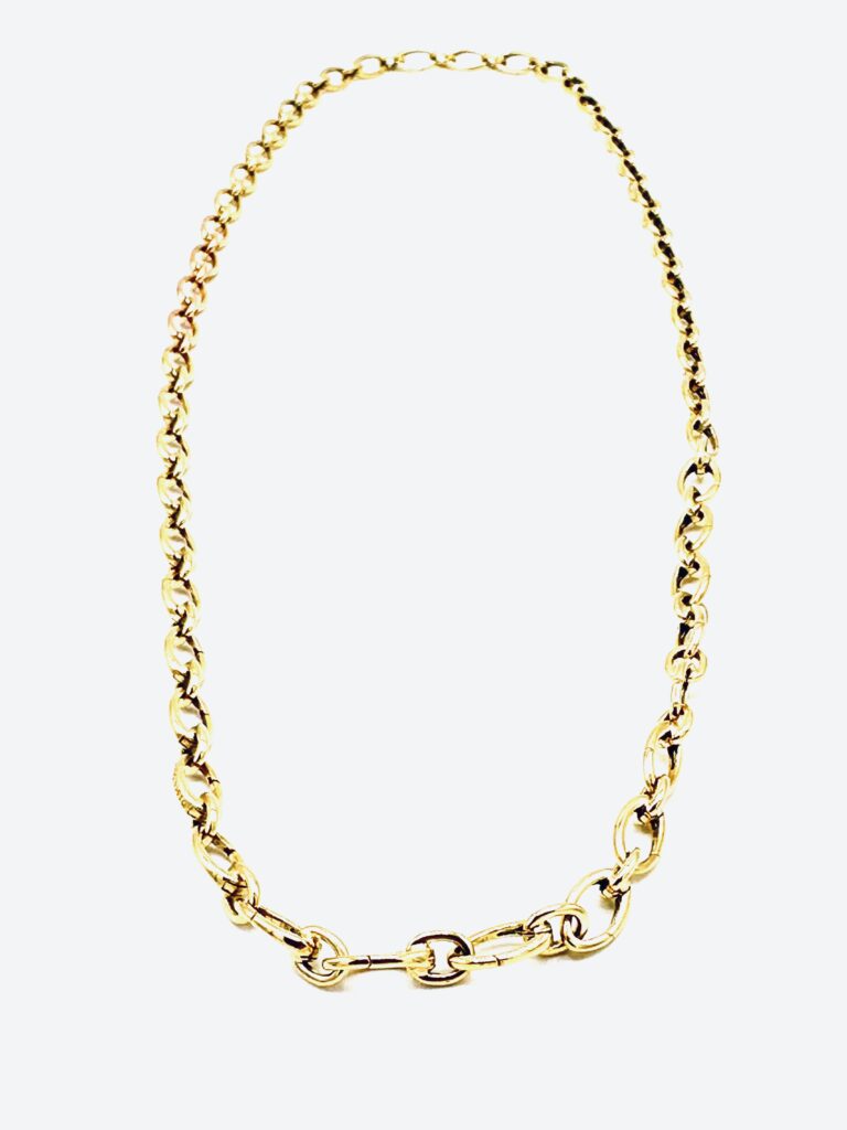 Tiffany & Co. 18K Yellow Gold Clasping Link 28.00 Inch Necklace