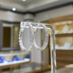 Diamond Hoop Earrings Charles Schwartz & Son Jewelers Washington DC