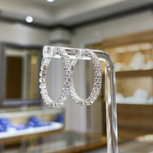 Diamond Hoop Earrings Charles Schwartz & Son Jewelers Washington DC