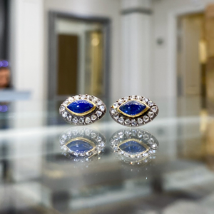 Sapphire and Diamond Earrings Charles Schwartz & Son Jewelers Washington DC