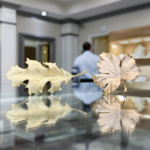 Gold Leaf Brooches Fall Jewelry Charles Schwartz & Son Jewelers Washington DC